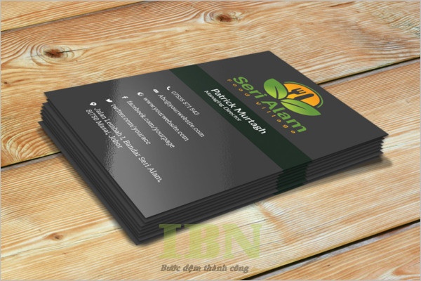 Mẫu name card homestay cán bóng