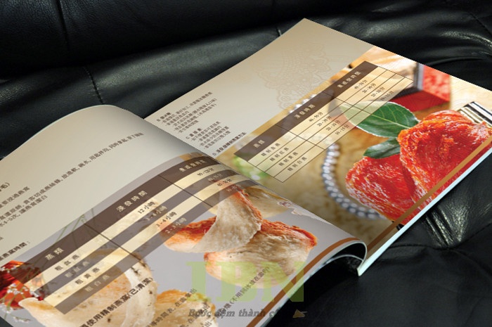 Gia công sau in catalogue yến sào