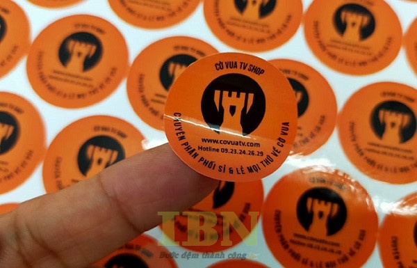 Mẫu decal cán màng bóng