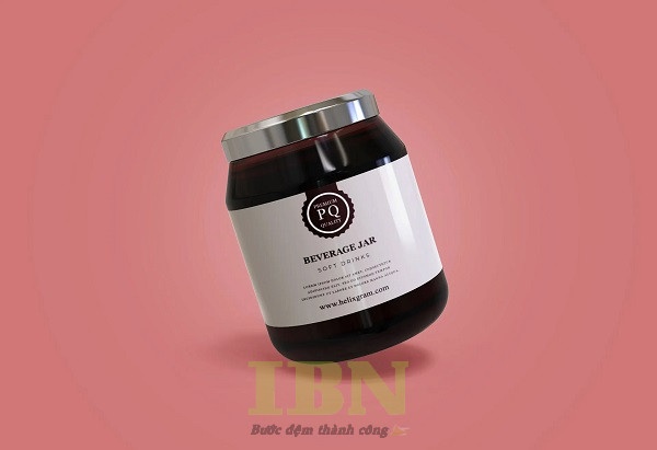 Mẫu decal cán màng bóng dán chai lọ