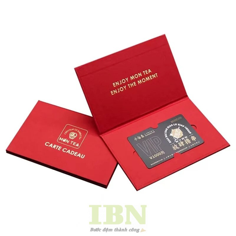 Mẫu hộp giấy đựng thẻ VIP thiết kế sang trọng, ấn tượng