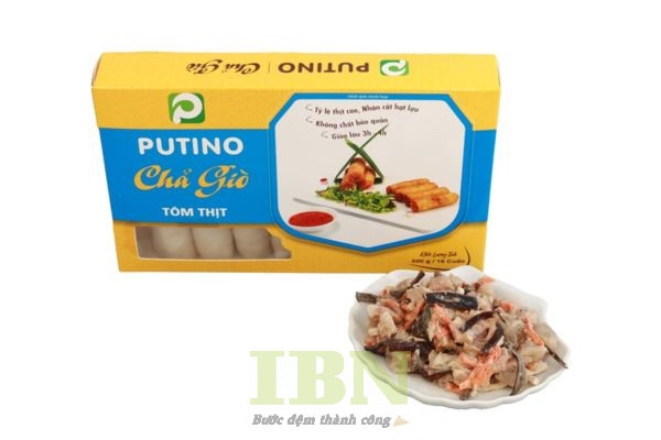 Mẫu hộp đựng chả giò có cửa sổ hình chữ nhật