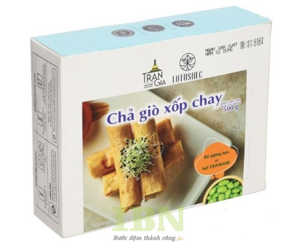 Mẫu hộp đựng chả giò bằng giấy Ivory