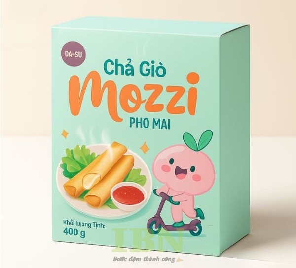 Mẫu hộp đựng chả giò phô mai