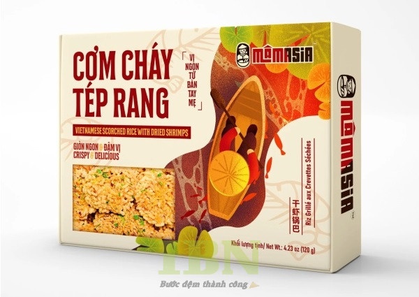 Mẫu hộp đựng cơm cháy Tép Reng