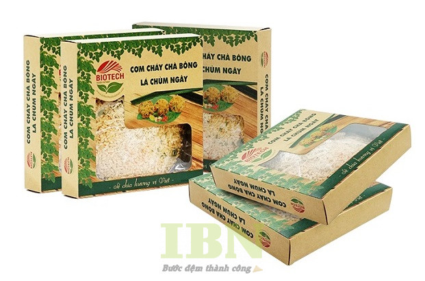 In hộp giấy đựng cơm cháy bằng giấy Kraft