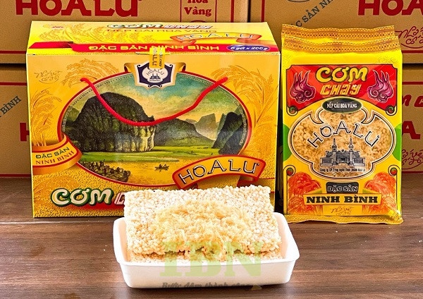Mẫu hộp đựng cơm cháy Hoa Lư