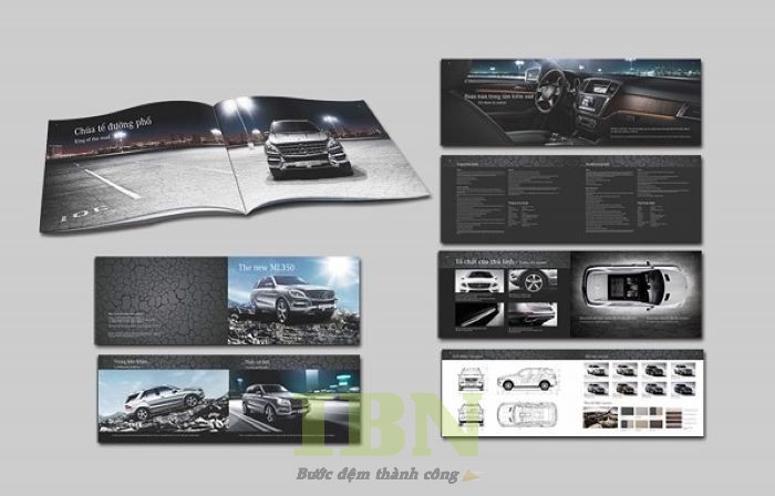 Mẫu catalogue xe hơi sang trọng