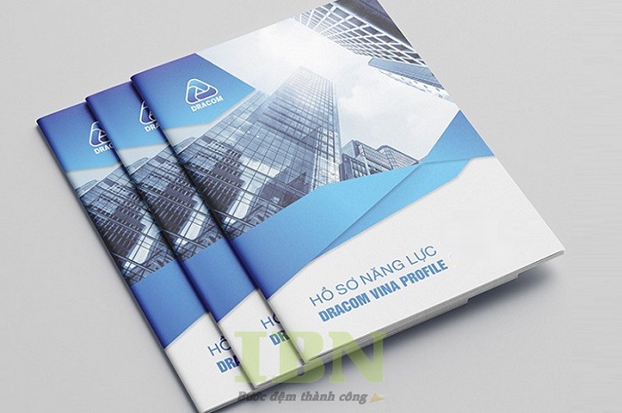 Mẫu profile công ty gáy bấm ghim