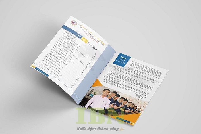 Mẫu profile công ty thiết kế tối giản