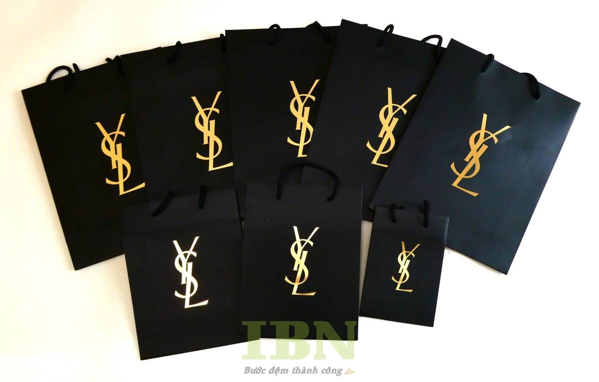 Kích thước và hình dáng túi giấy thương hiệu YSL