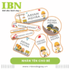 nhãn tên cho bé