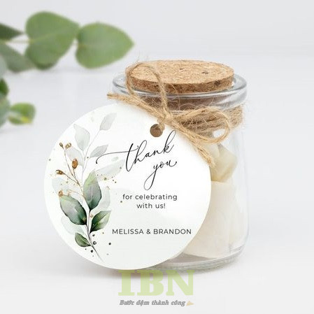 Mẫu tag cảm ơn tinh tế
