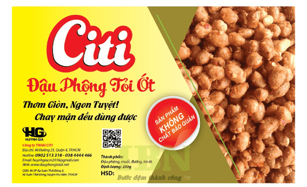 Mẫu tem đậu phộng thiết kế theo yêu cầu