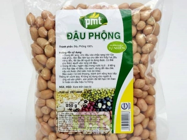 Mẫu tem nhãn dán bao bì đậu phộng