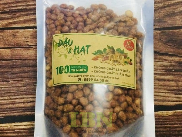 Mẫu tem nhãn dán túi đậu phộng