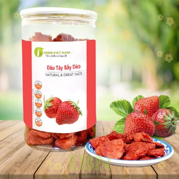 Mẫu tem dâu tây đẹp