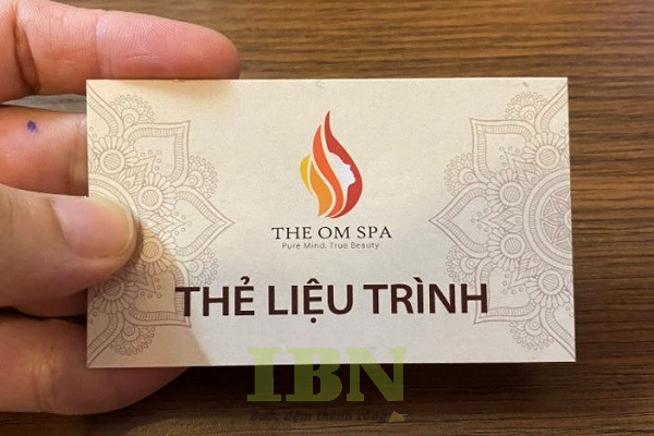 Mẫu thẻ liệu trình spa VIP