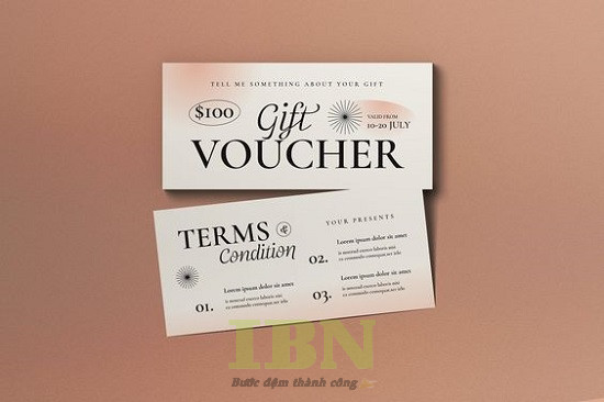 Mẫu voucher spa giảm giá dáng dài