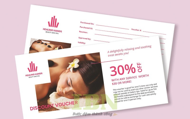 Mẫu voucher giảm giá 30%