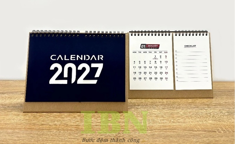 Lịch để bàn chữ A là gì?