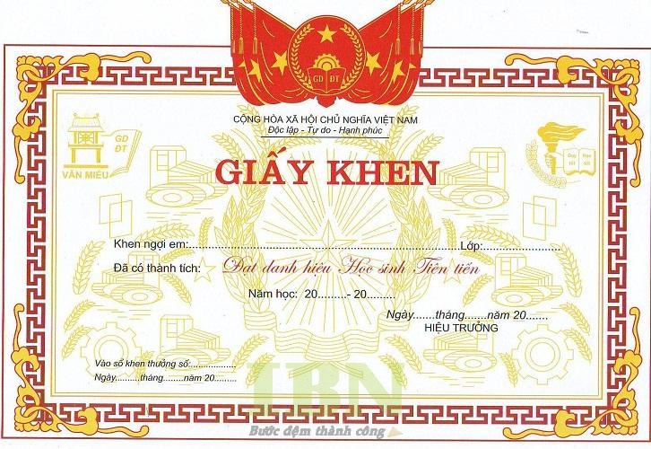 Cách chọn kích thước giấy khen