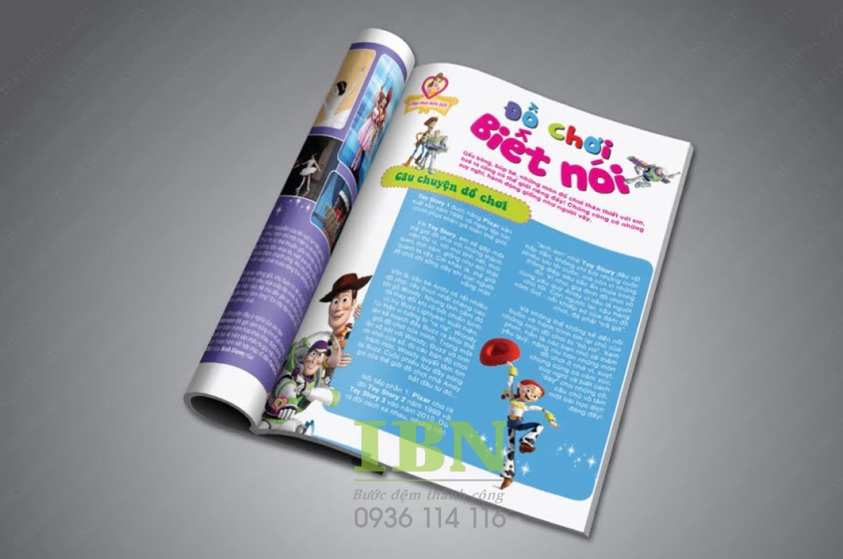 In tạp chí giấy bristol