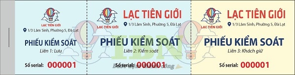Mẫu vé vào cổng khu du lịch, tham quan