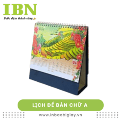 Lịch để bàn chữ A