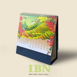 Mẫu lịch để bàn chữ A đẹp, thiết kế ấn tượng