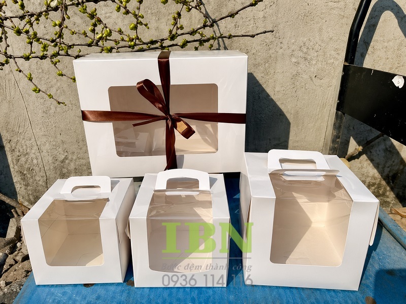 Hộp Giấy Đựng Bánh Bông Lan Trứng Muối 16 Địa chỉ in hộp giấy đựng bánh bông lan giá rẻ