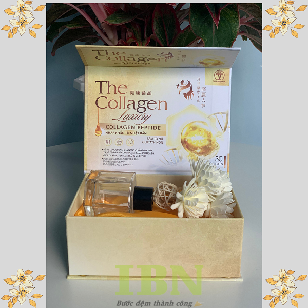 Mẫu hộp đựng collagen dạng cứng, nắp nam châm