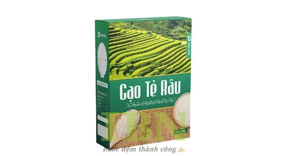 Mẫu hộp giấy đựng gạo Tẻ Râu