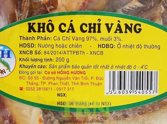 Mẫu tem decal giấy dán bao bì thực phẩm