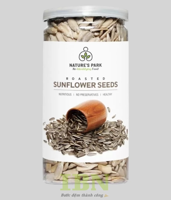 Mẫu tem hạt hướng dương bằng decal nhựa sữa