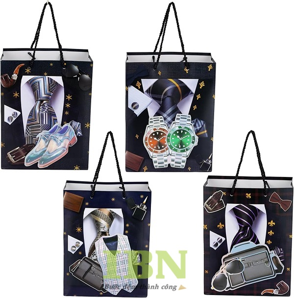 Mẫu túi giấy đựng đồng hồ dáng đứng