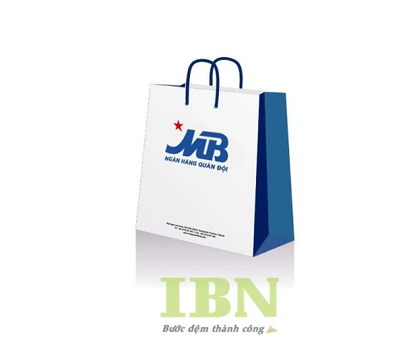 Mẫu túi giấy ngân hàng MB