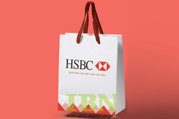 Mẫu túi giấy sự kiện của ngân hàng HSBC