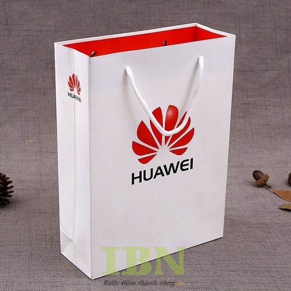 Mẫu túi giấy sự kiện thương hiệu Huawei