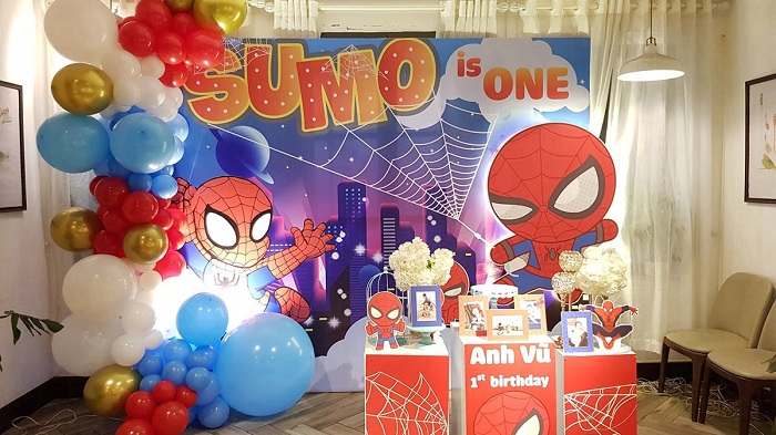 Mẫu backgroud sinh nhật bé trai