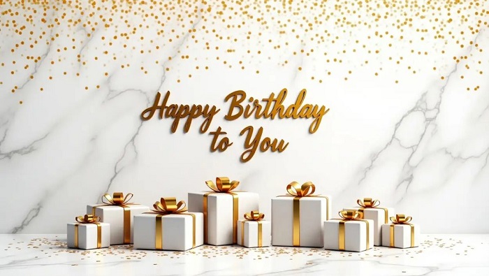 Mẫu backgroud sinh nhật phong cách sang trọng