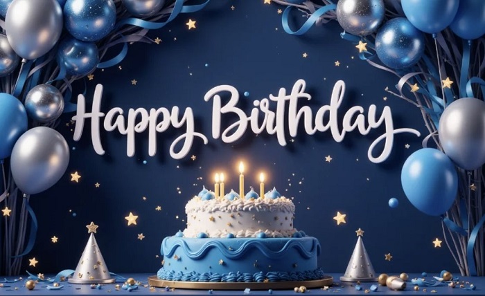 Mẫu backgroud sinh nhật tinh tế, sang trọng