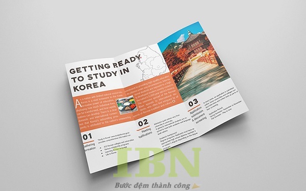 Mẫu brochure du học Hàn Quốc đẹp mắt