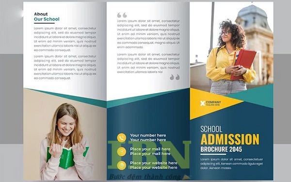 Mẫu brochure du học chất lượng, bắt mắt