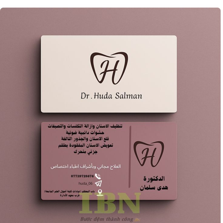 Mẫu name card nha khoa thiết kế độc đáo