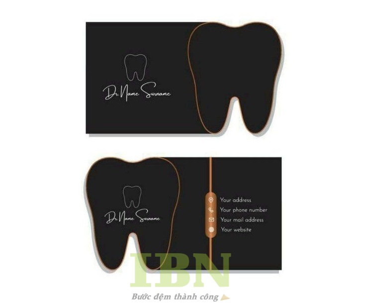 Mẫu card visit nha khoa thiết kế độc đáo