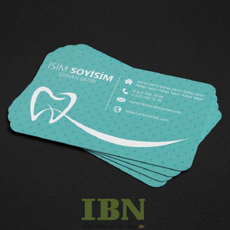 Mẫu card visit nha khoa đẹp