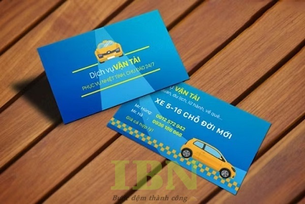 Mẫu card visit xe du lịch đẹp