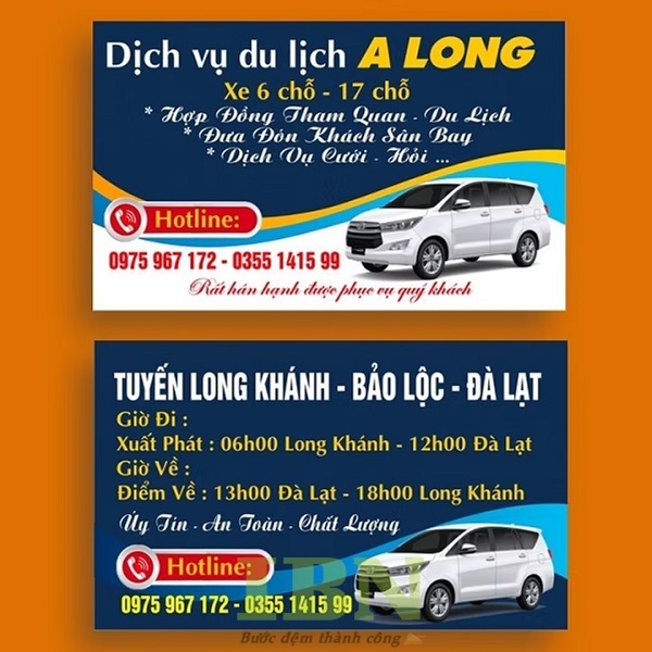 40+ Mẫu Card Visit Xe Du Lịch Thiết Kế Chuyên Nghiệp, Đẹp Mắt 6
