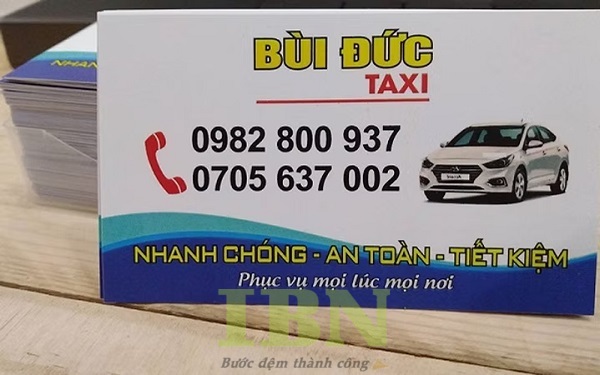 Mẫu danh thiếp xe du lịch thiết kế độc đáo, ấn tượng